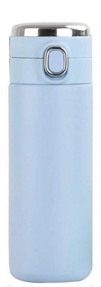 Термос с индикатором температуры 8022 420 мл Голубой (17026)