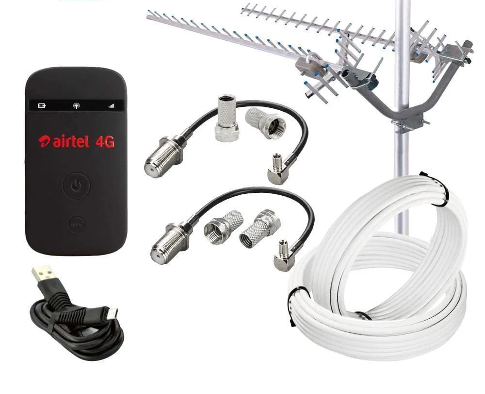 Комплект с Wi-Fi роутером ZTE MF90 Airtel и антеннами 14,7 dBi MIMO Energy до 150 Мбит/с (1877657907)
