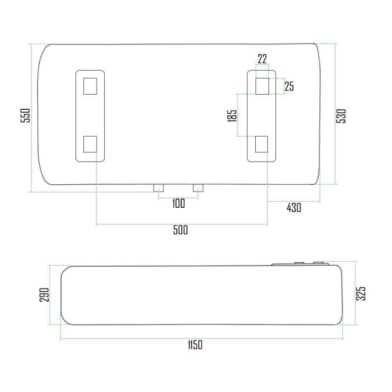 Водонагреватель Thermo Alliance 100 л, мокрый ТЭН 2 кВт (0,8+1,2) DT100H20GPD - фото 2