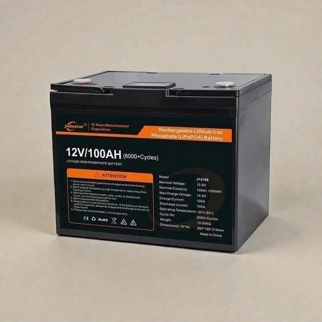 Аккумулятор для ИБП Jsdsolar lifepo4 100 Аh 12 В (24-642529) - фото 6 Аккумулятор для ИБП Jsdsolar lifepo4 100 Аh 12 В (24-642529) - фото 6