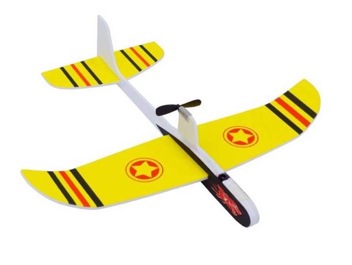 Ручний метальний літачок SUNROZ з електромотором Жовтий (SUN1704) - фото 3