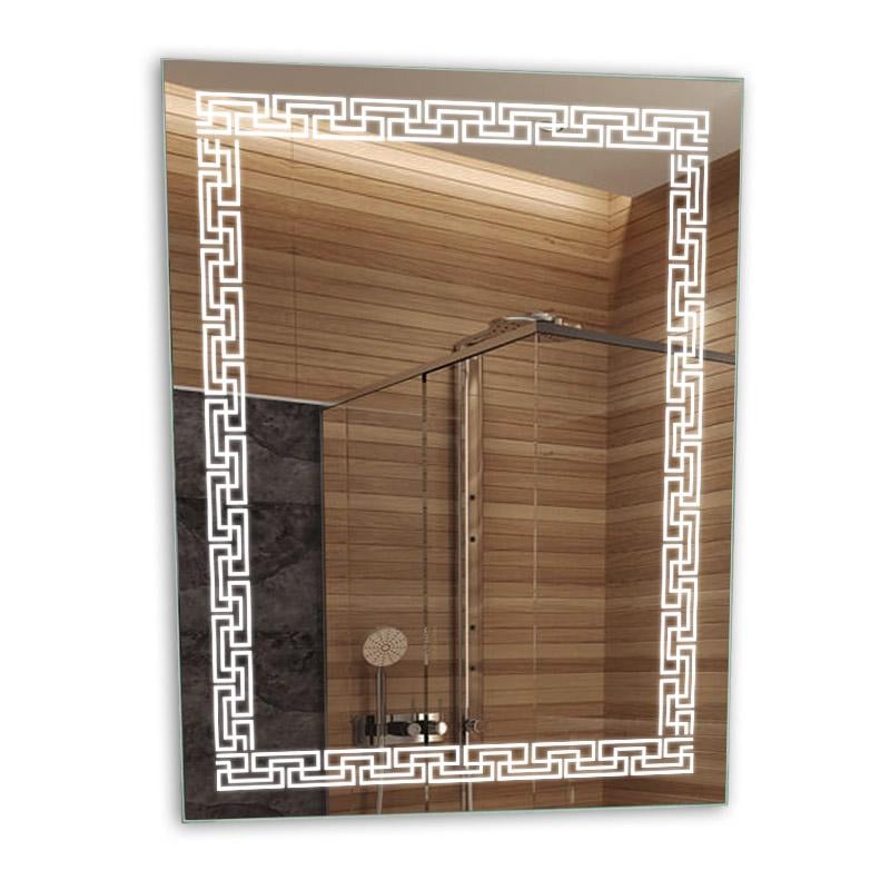 Зеркало в ванную комнату c подсветкой led прямоугольное сенсор 800х1000 мм (L47/1-С) Зеркало в ванную комнату c подсветкой led прямоугольное сенсор 800х1000 мм (L47/1-С)