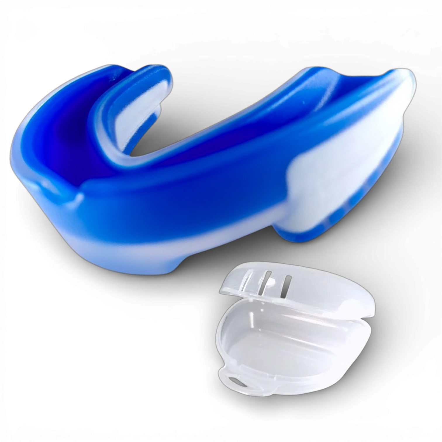 Капа боксерская для бокса Univerza ММА/боксеров/кикбоксинга/тхэквондо взрослая Синий