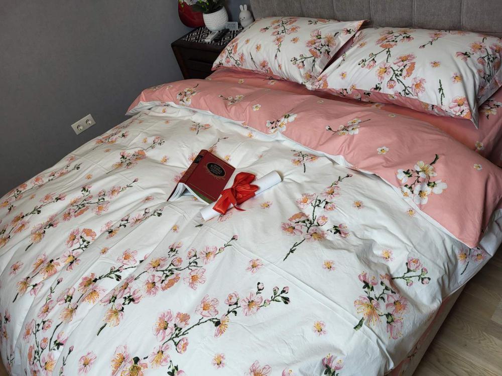 Комплект постельного белья Adagio cotton двуспальный на резинке Coral