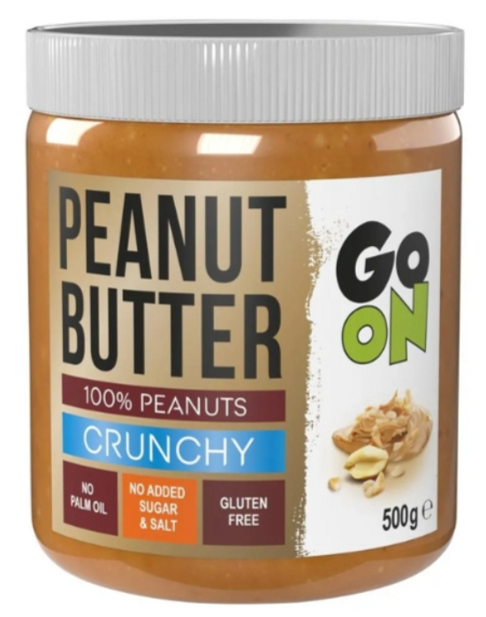 Добавка натуральная Арахисовая паста Go On Nutrition Peanut Butter crunchy 500 г