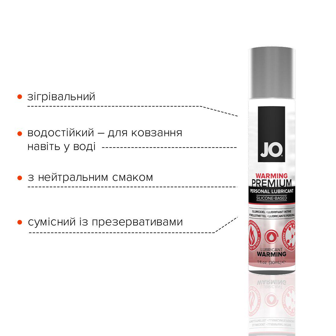 Лубрикант согревающий на силиконовой основе System JO PREMIUM WARMING 30 мл (SO1435) - фото 3