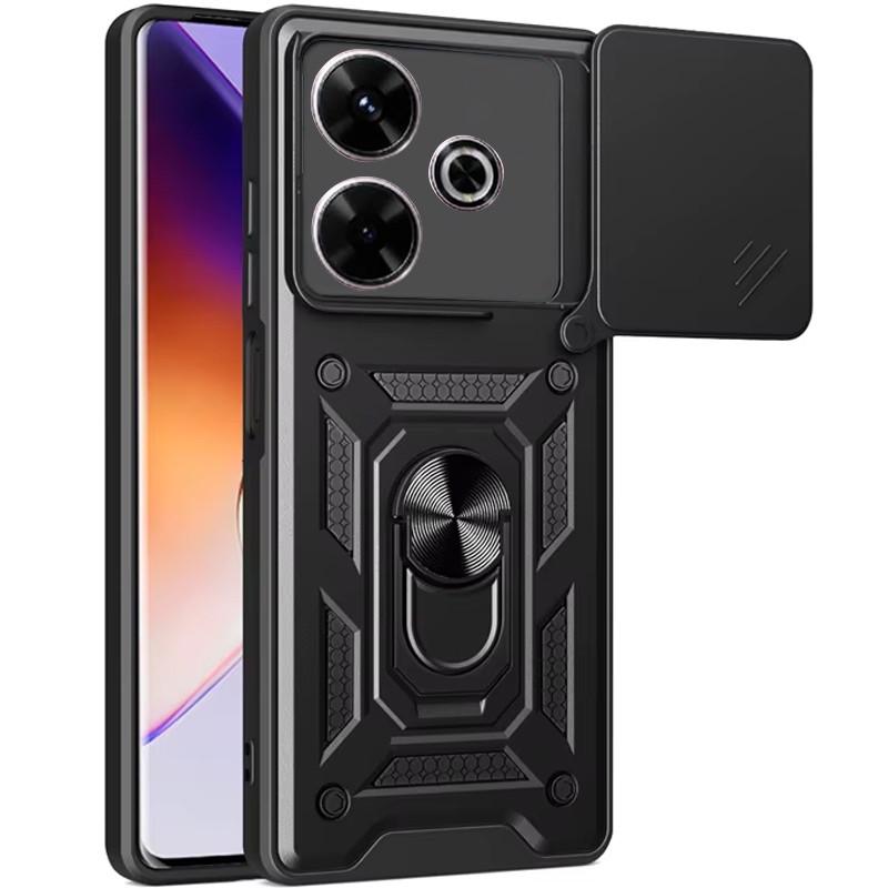 Ударостійкий чохол Camshield Serge Ring для Xiaomi Redmi 13 4G / Poco M6 4G Чорний