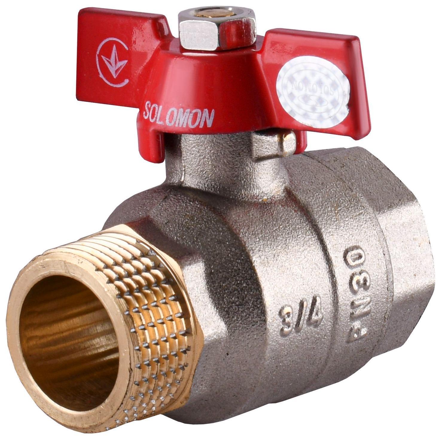 Кран шаровой Solomon B1015 000002494 3/4" ВЗ бабочка (104564)