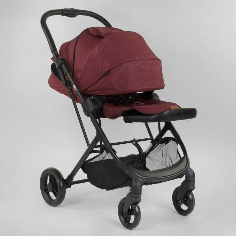 Коляска дитяча прогулянкова Joy Liliya футкавер Burgundy (88152) - фото 4 Коляска дитяча прогулянкова Joy Liliya футкавер Burgundy (88152) - фото 4