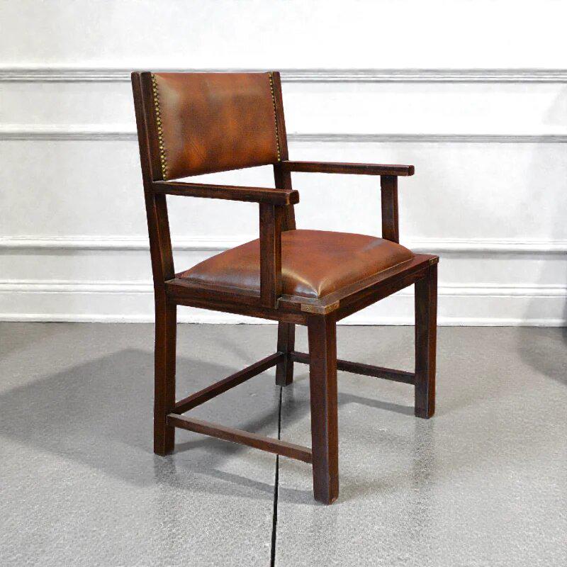 Стул деревянный Милитари с подлокотниками Венге (CH01)