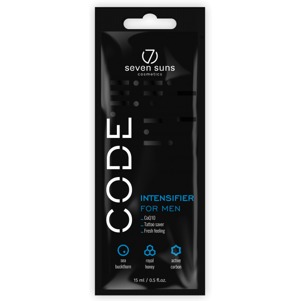 Крем для засмаги в солярії 7 Suns Code for men intensifier 15 мл (5568241)