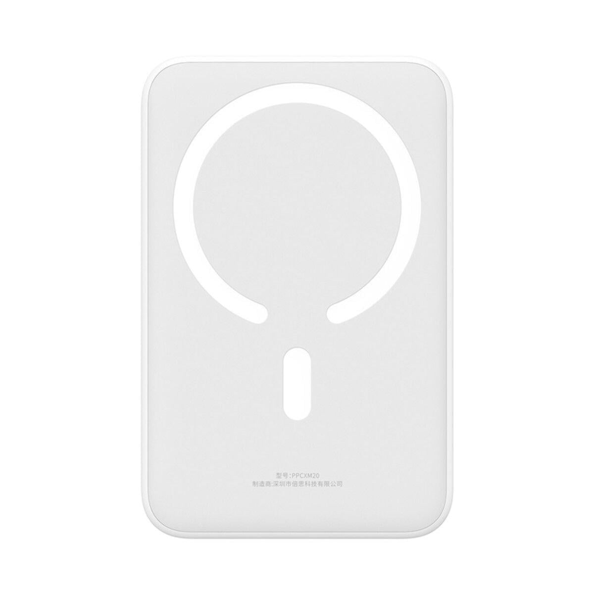 Повербанк BASEUS Magnetic Mini Wireless Fast Charge 20000 mAh 20W White (9fec114b)