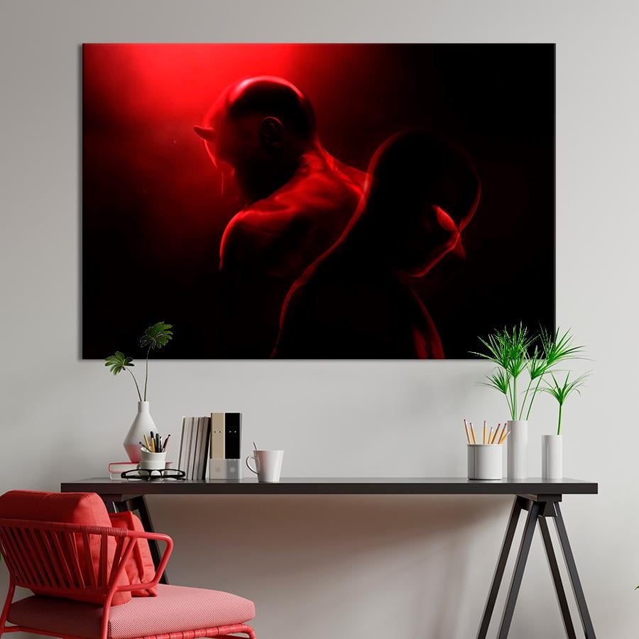 Настенний декор Сорвиголова и Человек-паук 120x80 см (A89-1)