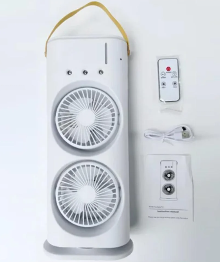 Вентилятор подвійний з функцією зволоження та пультом Вентилятор подвійний з функцією зволоження та пультом