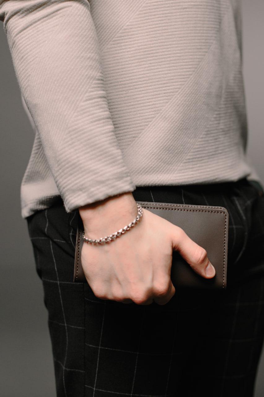 Портмоне мужское из натуральной кожи Коричневый (SR005) - фото 15 Портмоне мужское из натуральной кожи Коричневый (SR005) - фото 15