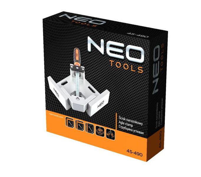 Зажим угловой NEO tools 45-490 имеет губку с одним захватом (107-106-45-490) - фото 4