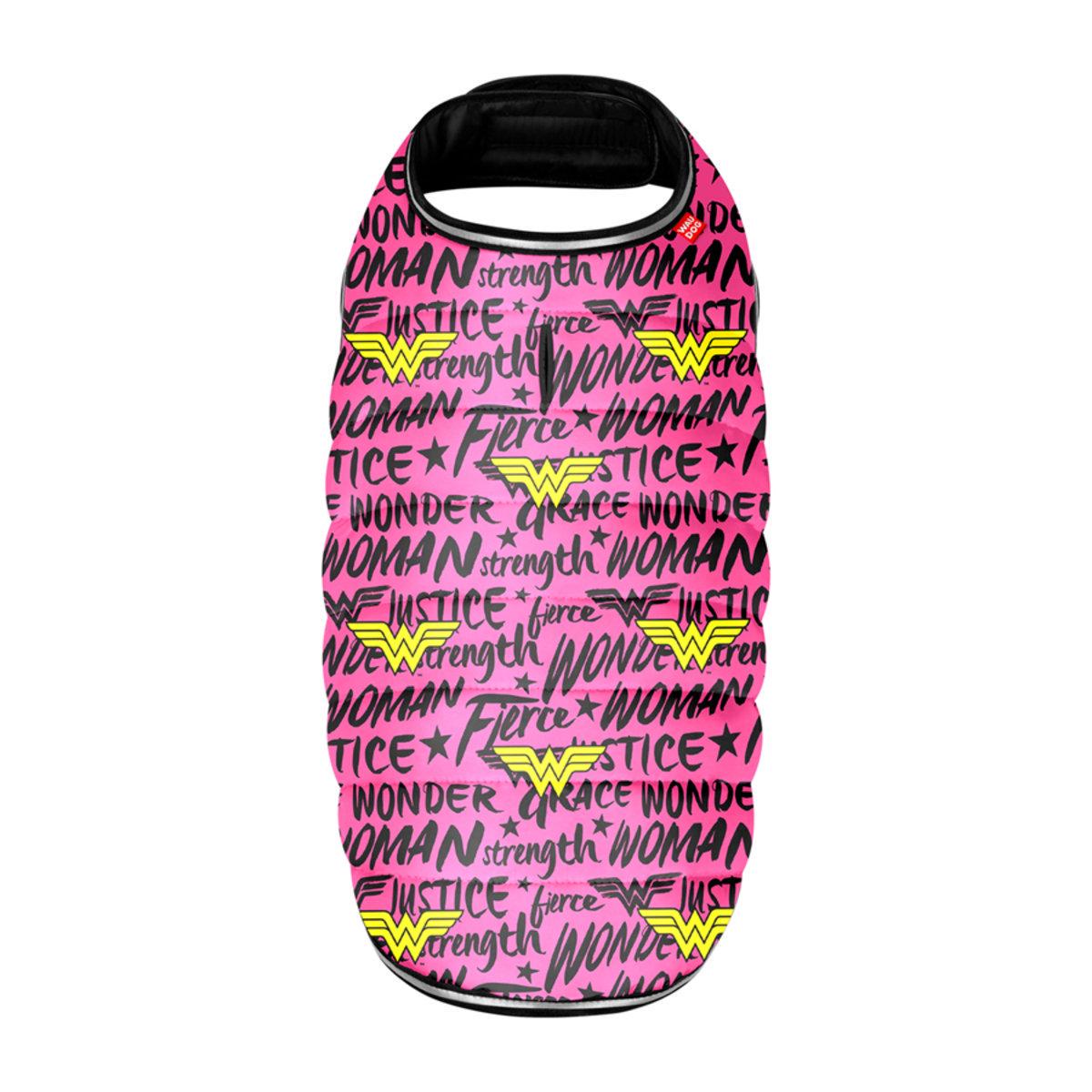 Курточка-накидка для собак Waudog Clothes Диво-жінка XXS 23х29-36х14-20 см Рожевий (501-4010 Col) - фото 3 Курточка-накидка для собак Waudog Clothes Диво-жінка XXS 23х29-36х14-20 см Рожевий (501-4010 Col) - фото 3