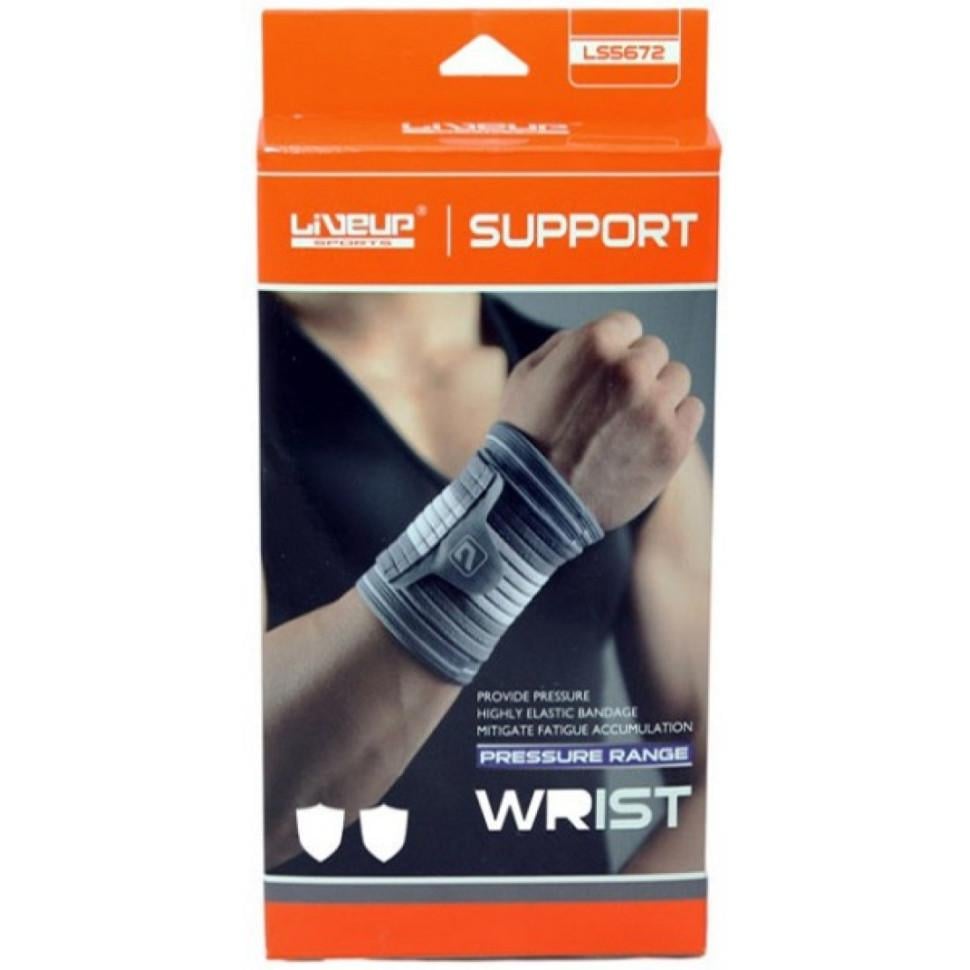 Фиксатор запястья LiveUP Wrist Support L/XL Серый/Белый (LS5672-LXL)