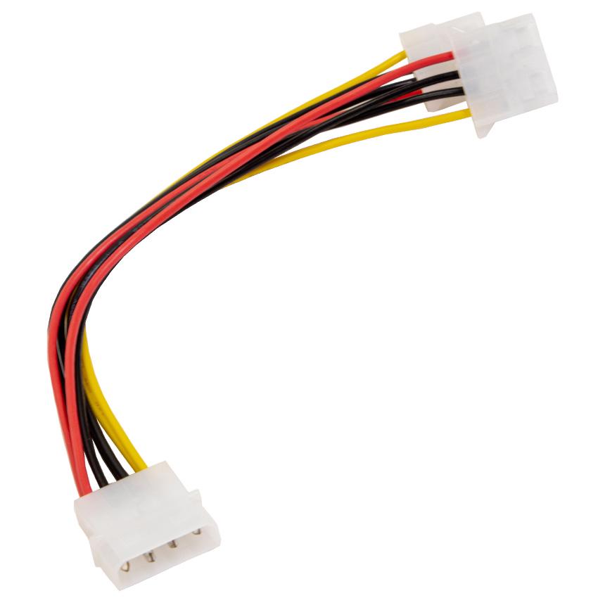 ᐉ Кабель питания Molex F 4pin на 2 Molex M 4pin 20 см • Купить в Киеве ...