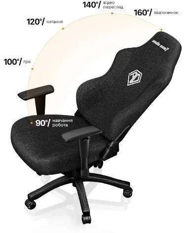 Комп'ютерне крісло геймерське Anda Seat Phantom 3 L Black (AD18Y06BF) - фото 4 Комп'ютерне крісло геймерське Anda Seat Phantom 3 L Black (AD18Y06BF) - фото 4