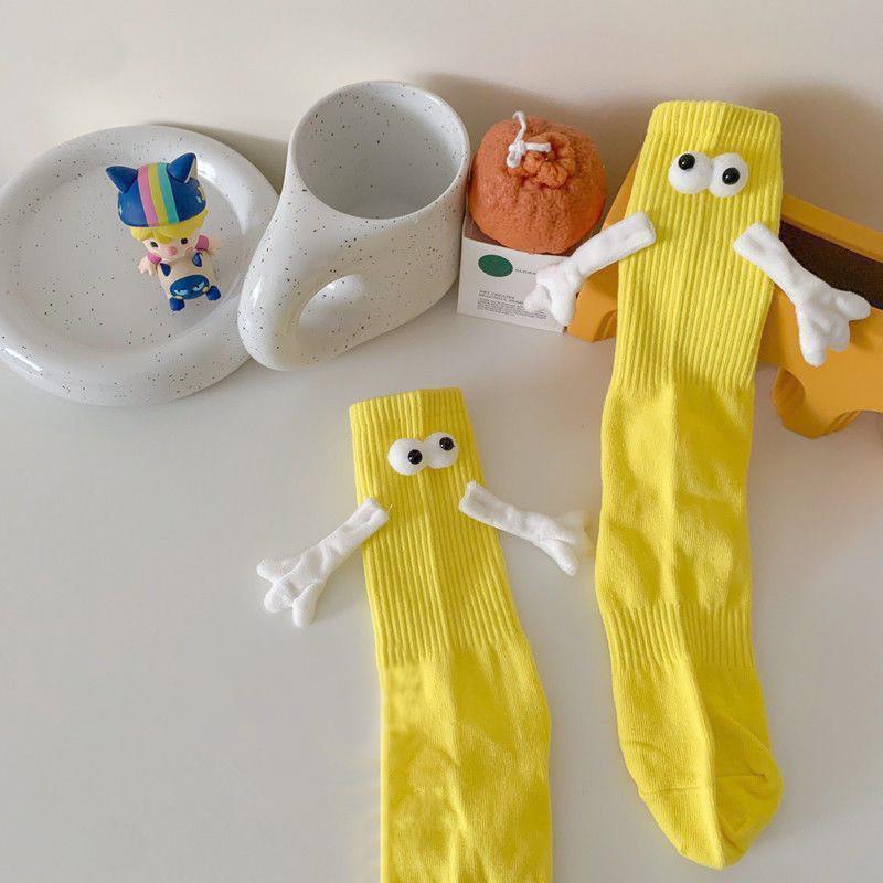 Шкарпетки з очима та магнітами р. 35-41 Жовтий (2506) - фото 1 Шкарпетки з очима та магнітами р. 35-41 Жовтий (2506) - фото 1