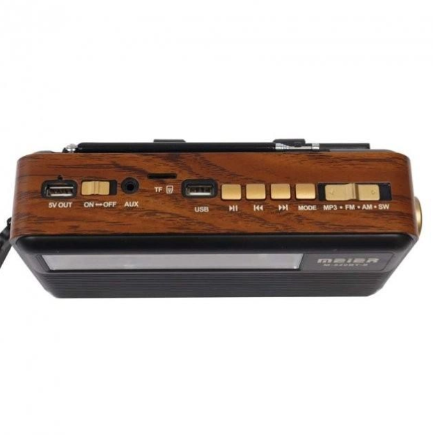 Радіоприймач акумуляторний M-520BTS Ретро FM/AM/SW Bluetooth із сонячною зарядкою - фото 3 Радіоприймач акумуляторний M-520BTS Ретро FM/AM/SW Bluetooth із сонячною зарядкою - фото 3