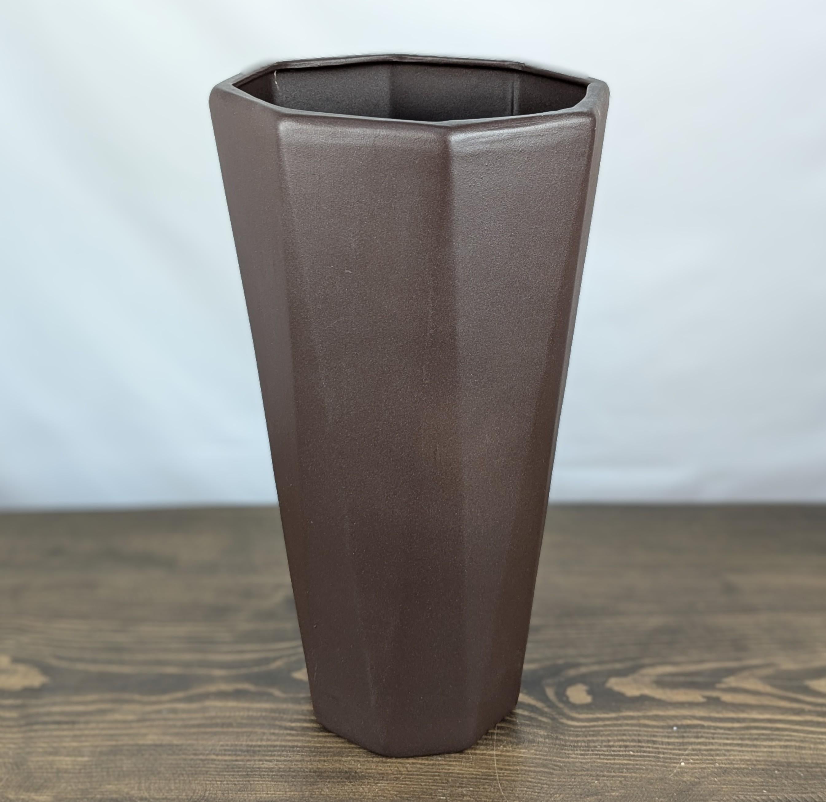 Ваза Nana ceramics Комета муар 40 см Шоколадный