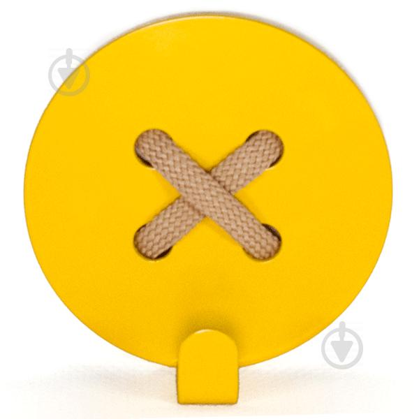 Вешалка настенная Крючок Glozis Button Yellow H-023 8 х 8 см