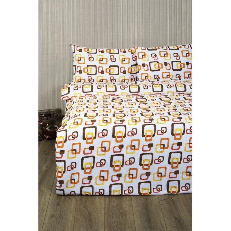 Комплект постельного белья Lotus Ranforce Delta семейный Оранжевый (2000022195966)