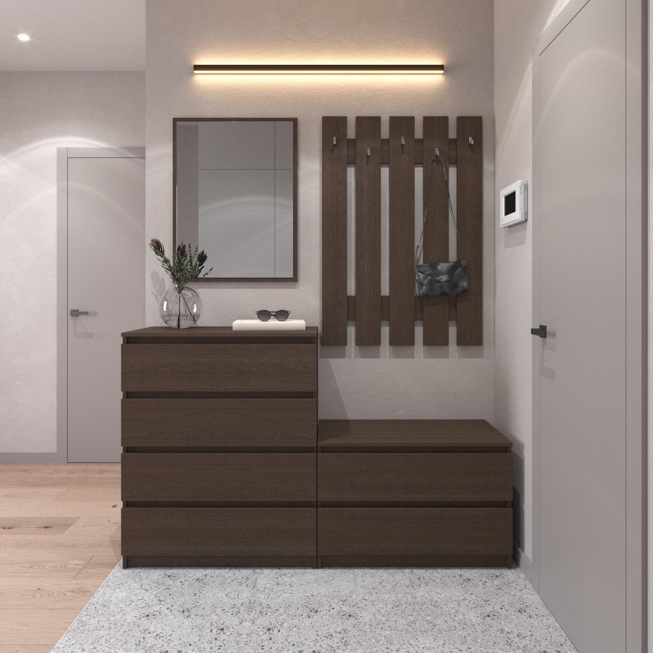 Прихожая VAYS комплект в прихожую 160х40х195 см Венге темный (30777880)