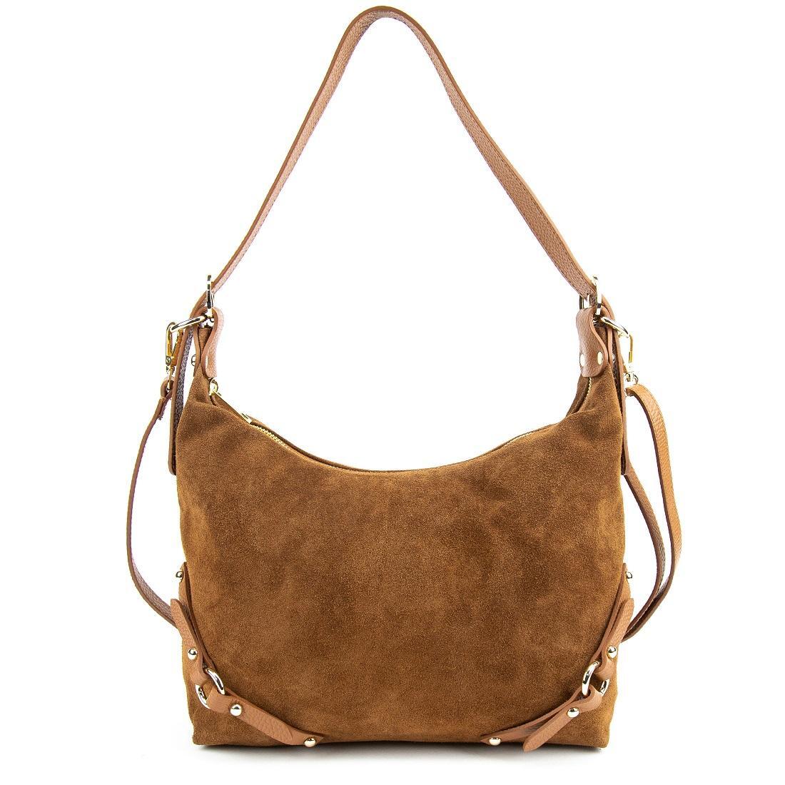 Жіноча сумка Royal Bag F-IT-86111C замшева Коричневий (8101) - фото 3 Жіноча сумка Royal Bag F-IT-86111C замшева Коричневий (8101) - фото 3