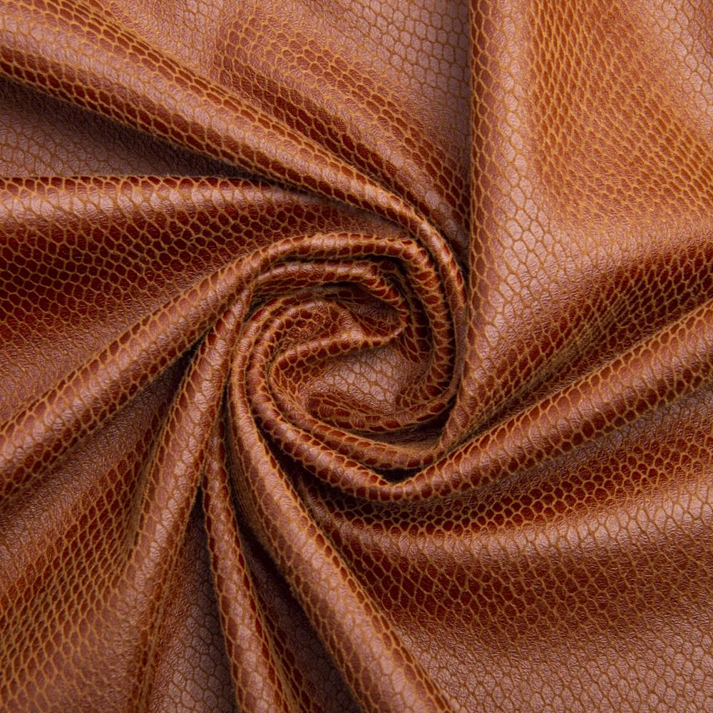 Ткань трикотаж замша Рептилия Тютюн (23397)