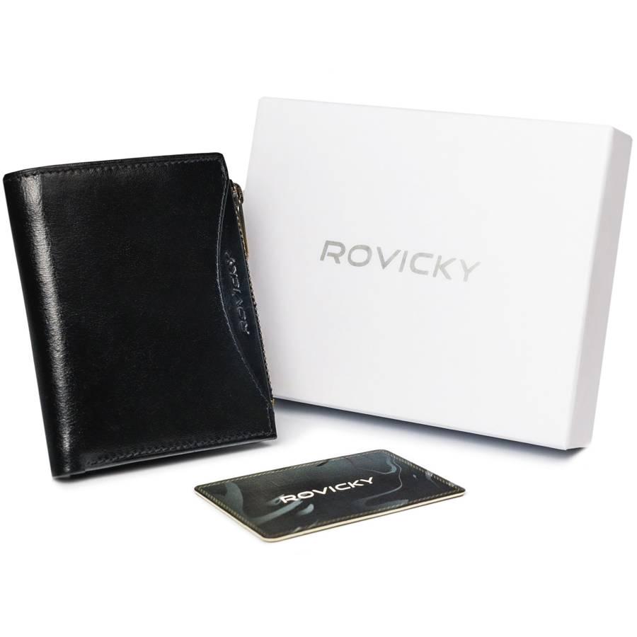 Кошелек мужской кожаный ROVICKY 1006-03-BOR-1119 Черный
