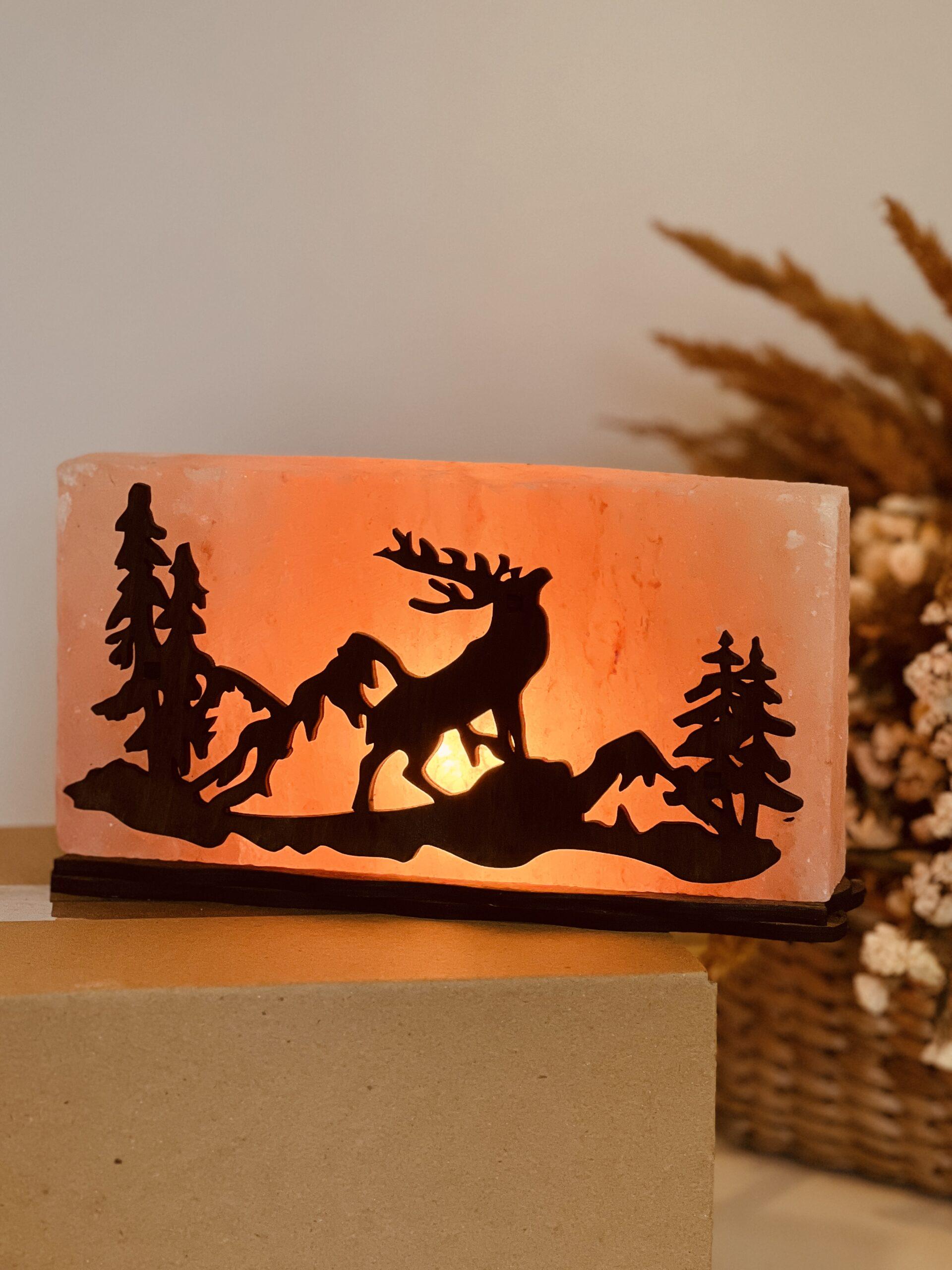 Соляная лампа декоративная Himalayan Лесной олень 2 кг (29903043)