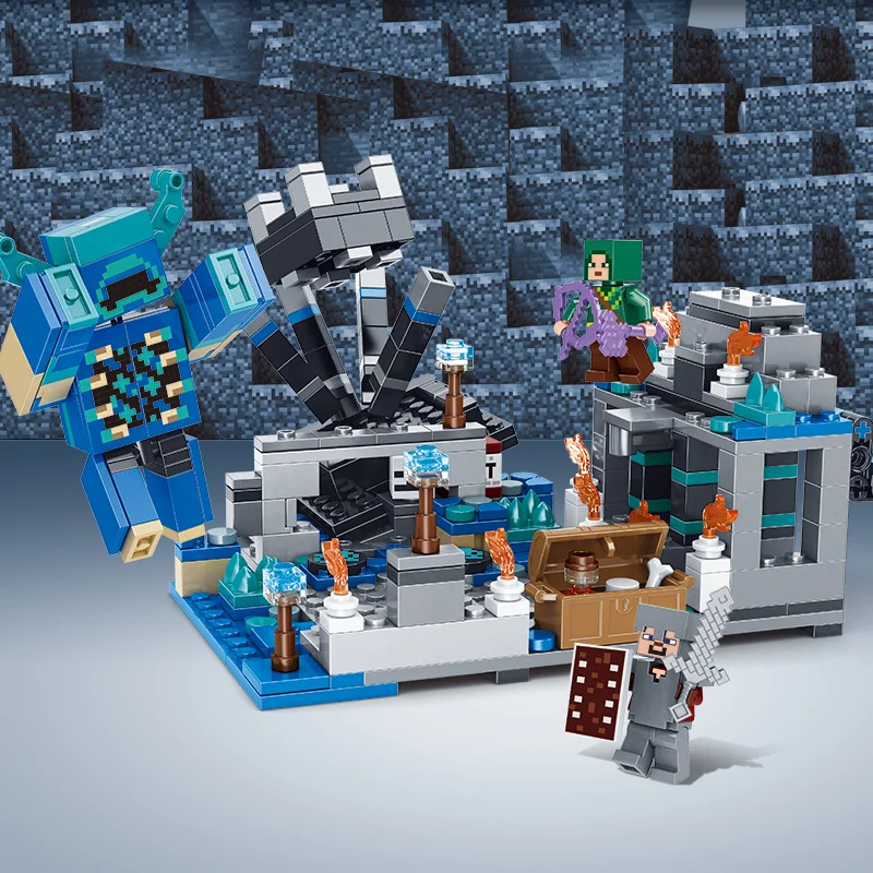 Конструктор Майнкрафт битва в глибинній темряві з Варденом 437 дет. - фото 4