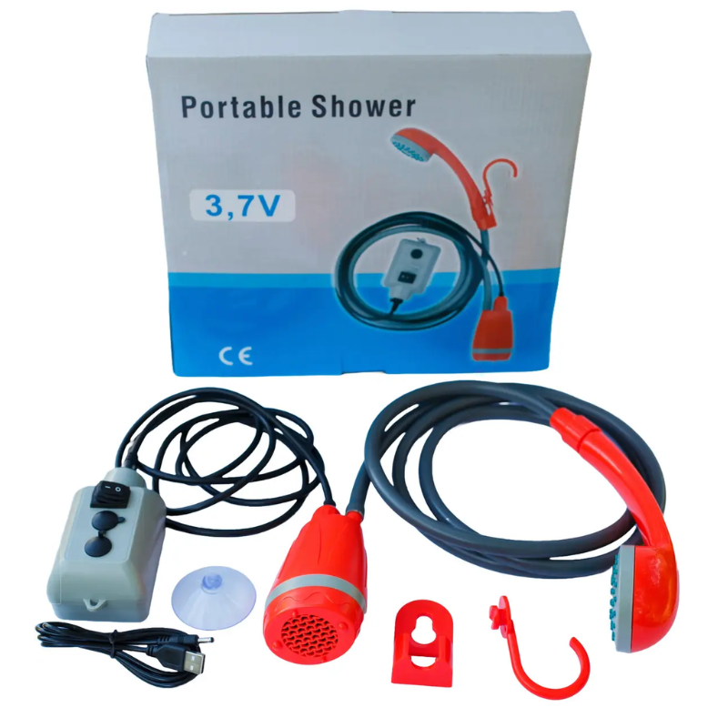 Душ портативный для кемпинга с аккумулятором с насосом и выносным выключателем 2200 мАч (2669551149) - фото 6
