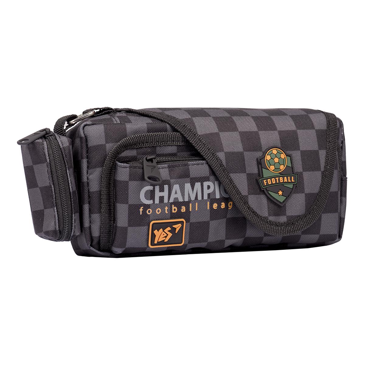 Пенал мягкий YES PH-3-2 Football Черный (533047)