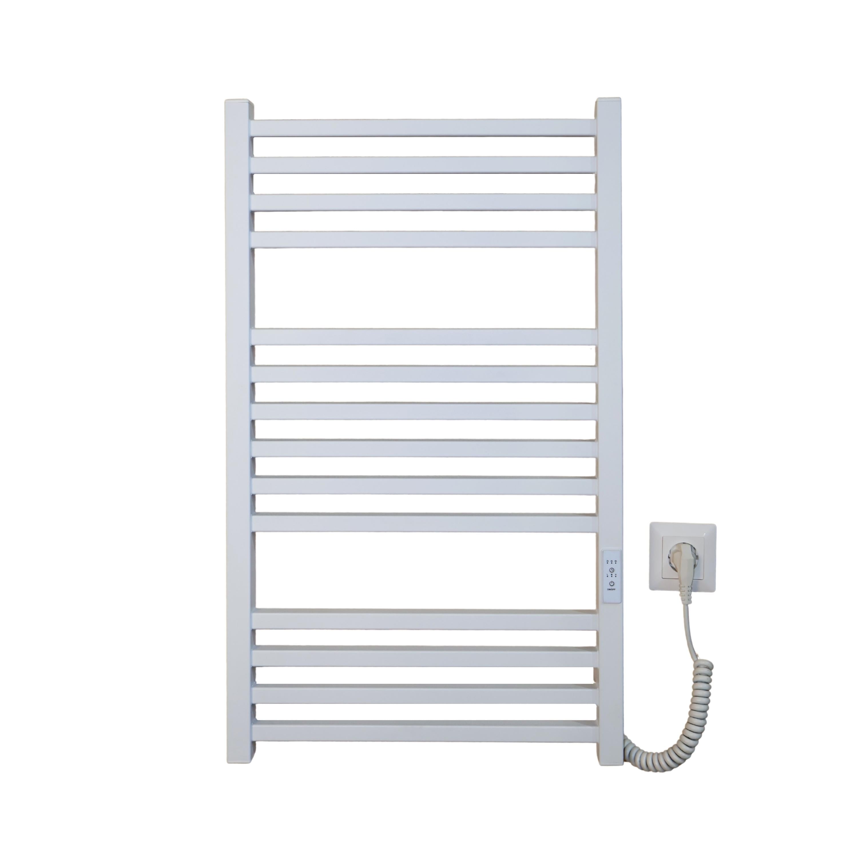 Полотенцесушитель электрический Carino Lorenzo с контроллером 790x490 мм Белый матовый (L7949FWM)