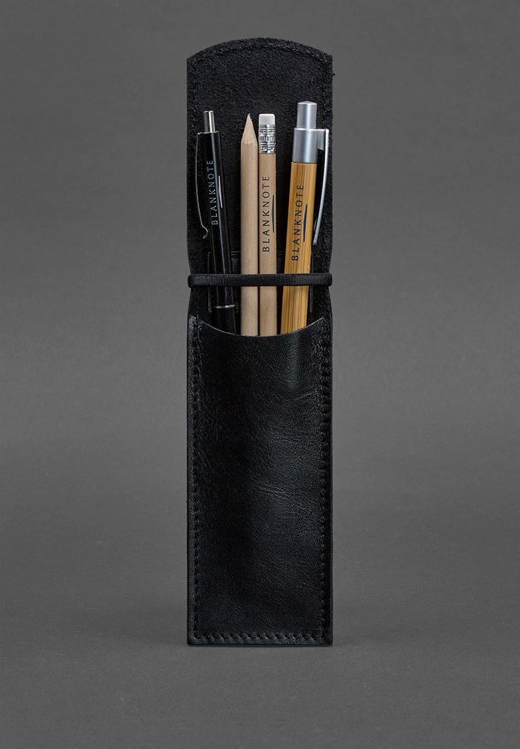 Чехол кожаный для ручек 1.0 Черный (A-026082) - фото 2 Чехол кожаный для ручек 1.0 Черный (A-026082) - фото 2