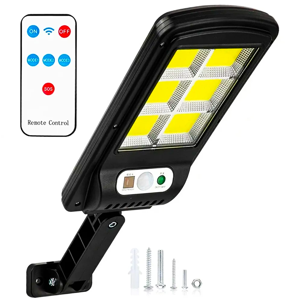 Ліхтар вуличний на сонячній батареї з пультом з датчиком руху Solar Light BL BK120-6COB (123462416) Ліхтар вуличний на сонячній батареї з пультом з датчиком руху Solar Light BL BK120-6COB (123462416)
