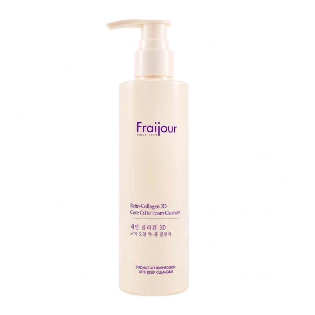 Масло-пенка с коллагеном Retin-Collagen 3D Core Oil to Foam Cleanser Fraijour гидрофильное очищающее 210 мл (8802929009476)