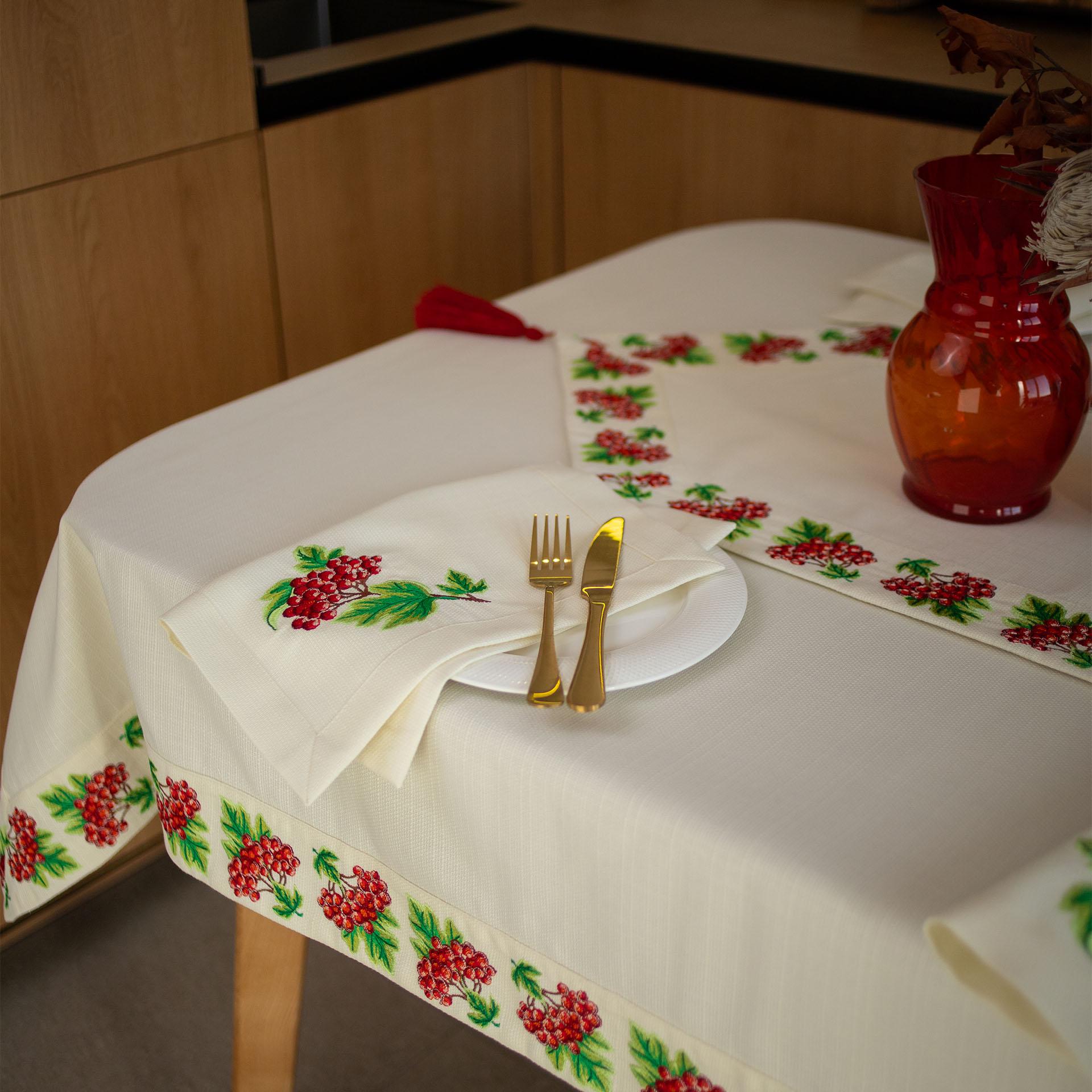 Скатертина Едельвіка Калина 2,20х1,40 м (278-22/00)