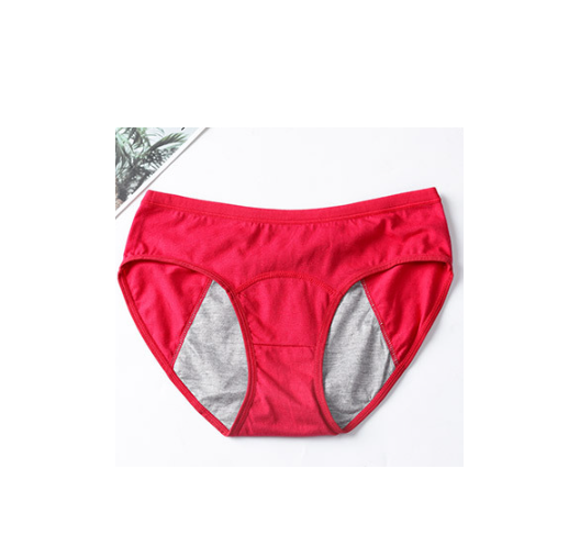 Трусы слипы для месячных от протеканий хлопок M Малиновый