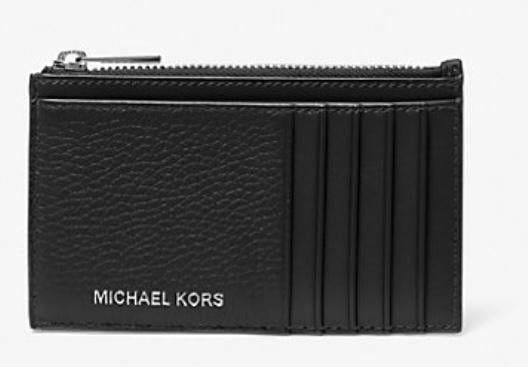 Гаманець-чохол на банківські картки Michael Kors Cooper Slim Pebbled Leather Zip Wallet (34572080)
