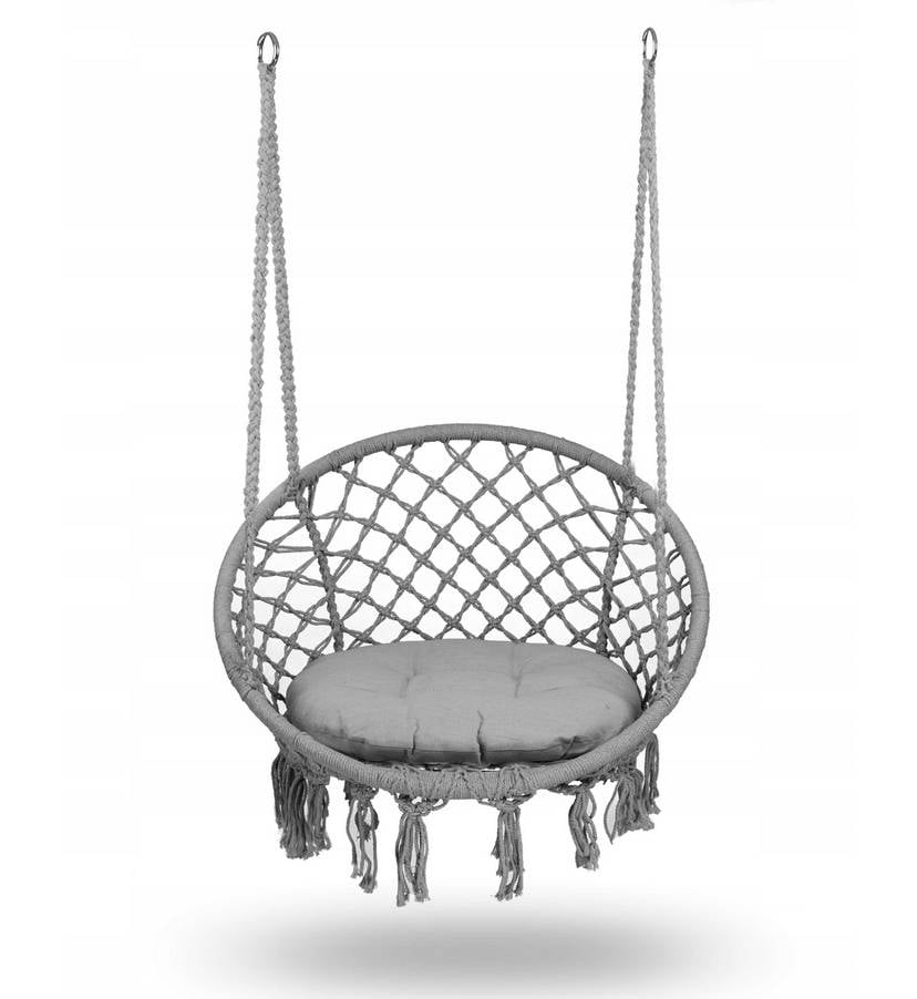 Качели садовые Jumi подвесная с подушкой Grey (62e11a693260500591442cb3)