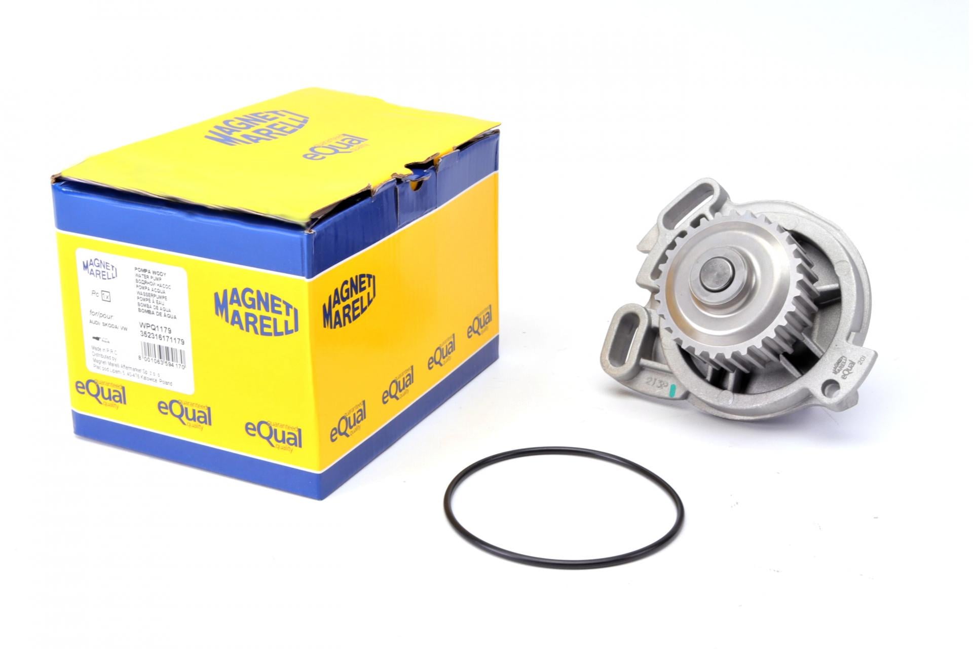 Водяная помпа MAGNETI MARELLI Audi 90/100/200 2.0/2.2/2.2E/2.3/2.3E/quattro 85-91 WPQ1179 (352316171179)