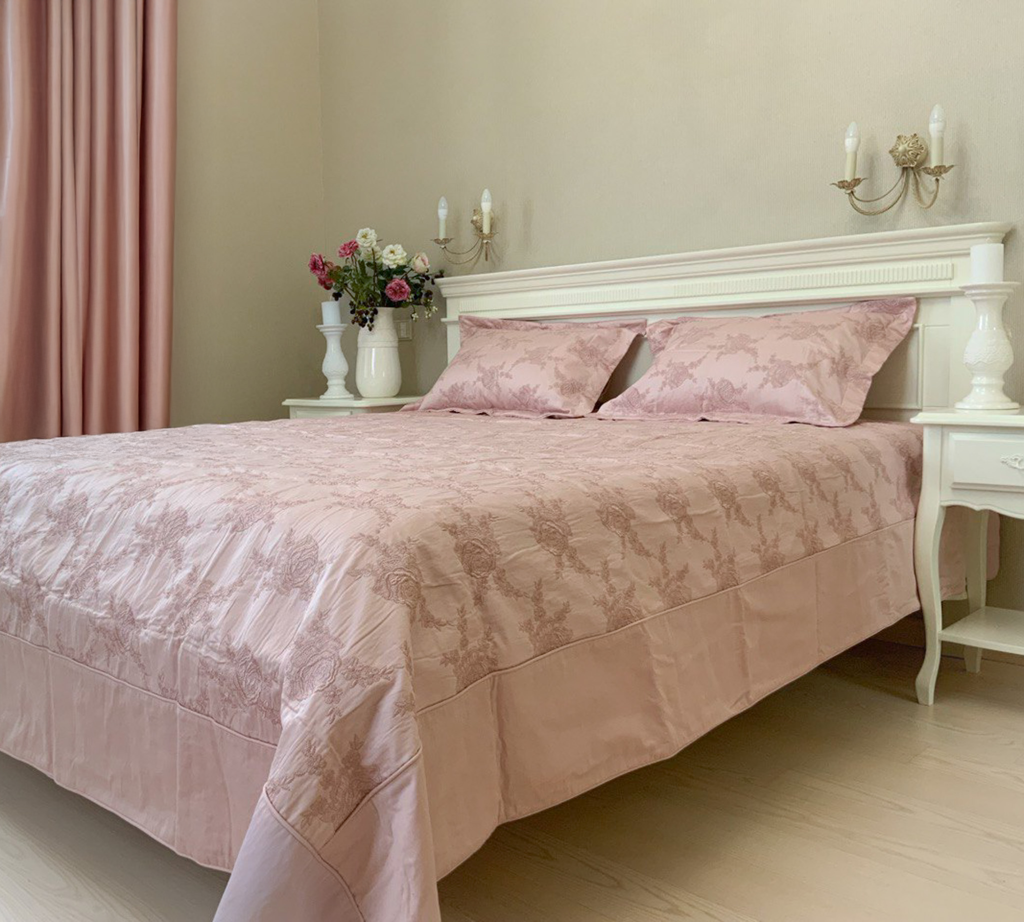 Покривало на двоспальне ліжко Roze Pudra (19208465) - фото 3 Покривало на двоспальне ліжко Roze Pudra (19208465) - фото 3