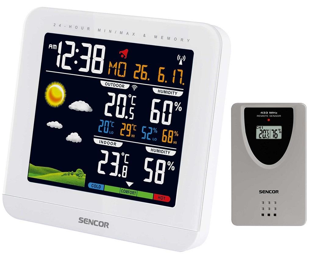 Метеостанція настільна Sencor SWS5600 для внутрішнього і зовнішнього вимірювання температури вологості 3хAAA (519a3fd9) - фото 2 Метеостанція настільна Sencor SWS5600 для внутрішнього і зовнішнього вимірювання температури вологості 3хAAA (519a3fd9) - фото 2