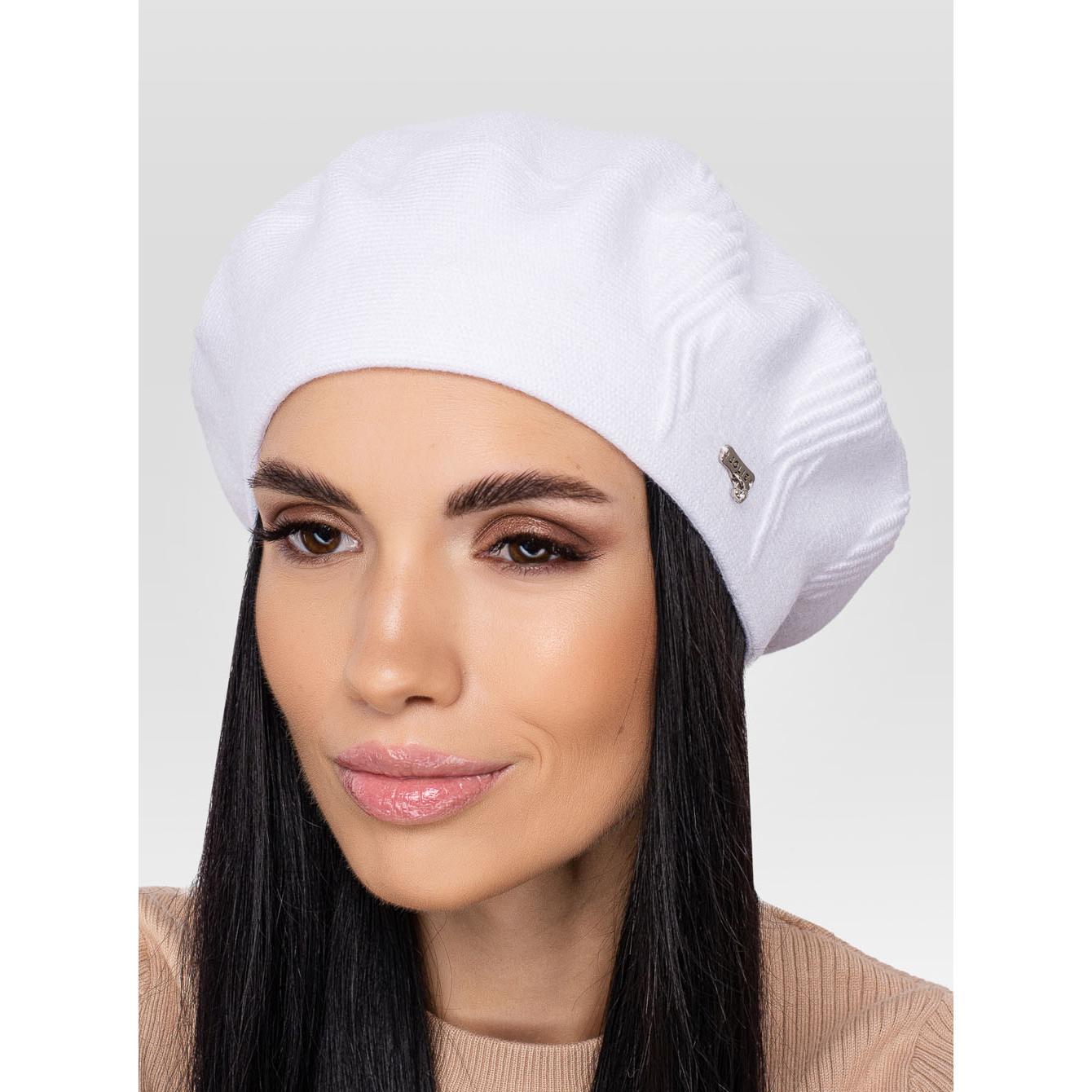 Берет женский шерстяной Leks Магма one size Белый