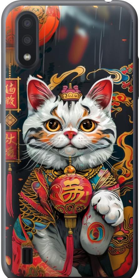 Чехол на Samsung Galaxy A01 A015F China Cat v2 (6135u-1842-42517)